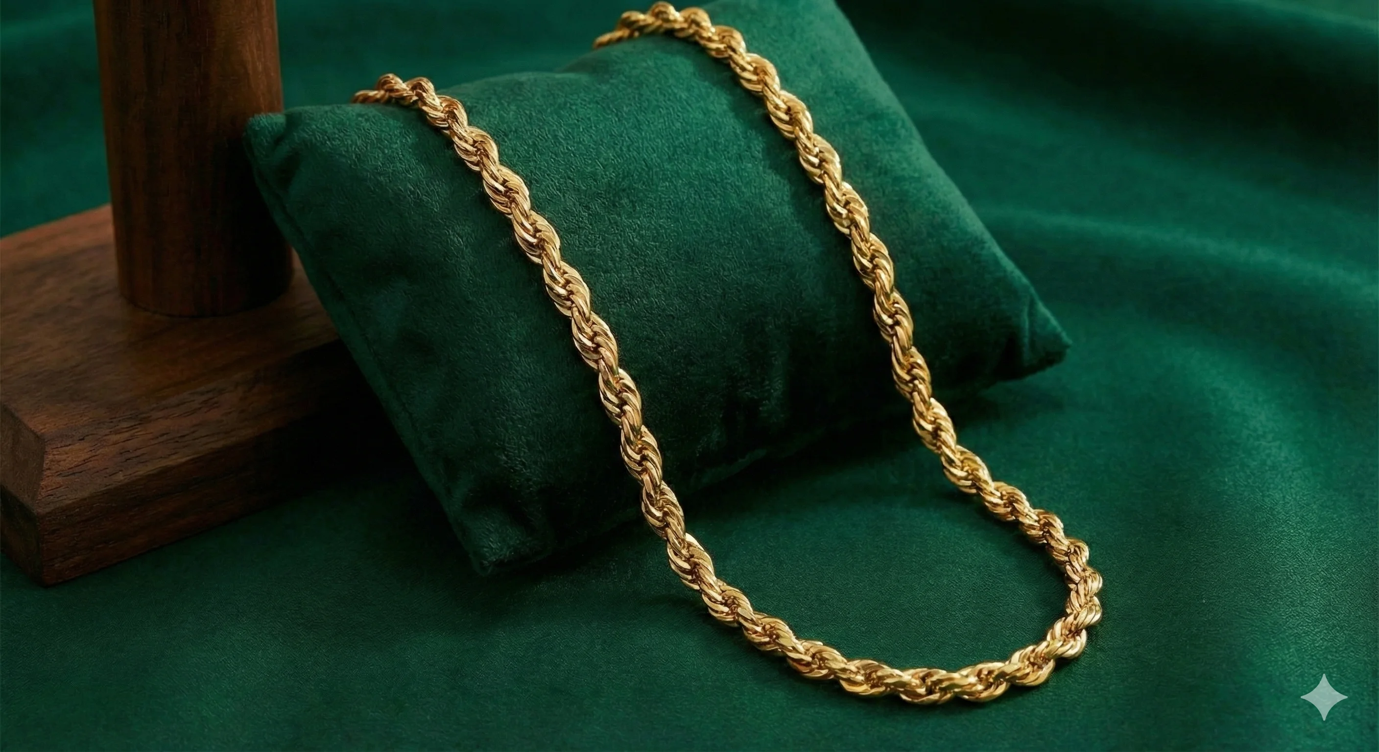 Classic Men's 22K Gold Rope Chain - Sai Jewellers Gondia